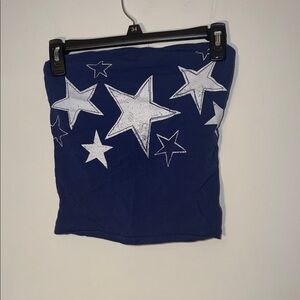 ICON Navy Tube Top with White Accents